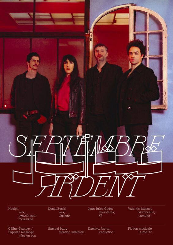 Affiche du spectacle Septembre Ardent